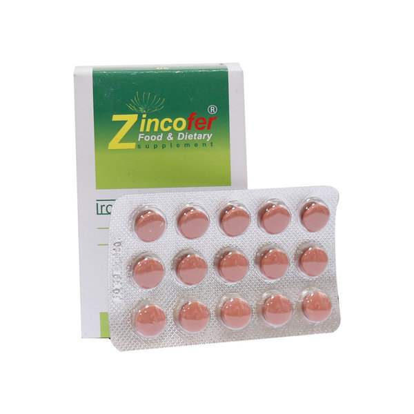  قرص زینکوفر حاوی آهن زینک ویتامین ث داروسازان ماد 30 عددی