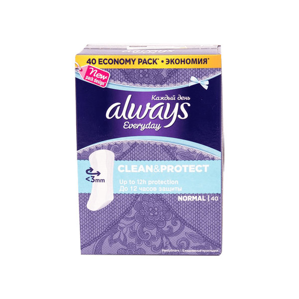  پد روزانه آلویز مدل Clean & Protect بسته ۴۰ عددی