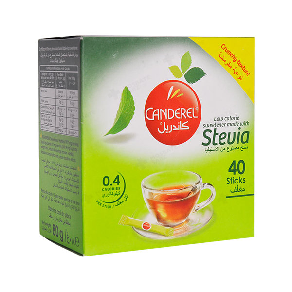  استیک شیرین کننده کم کالری برپایه استویا کاندرل 40 عدد