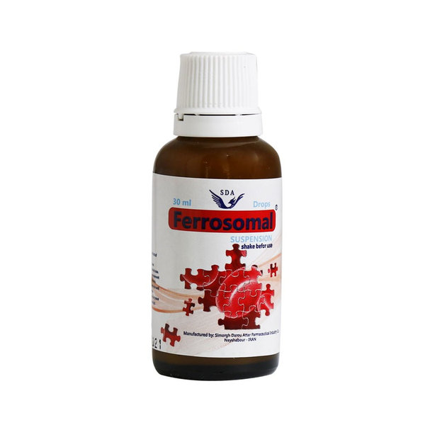  قطره آهن فروزومال 7 میلی گرم سیمرغ دارو عطار 30 میلی لیتر