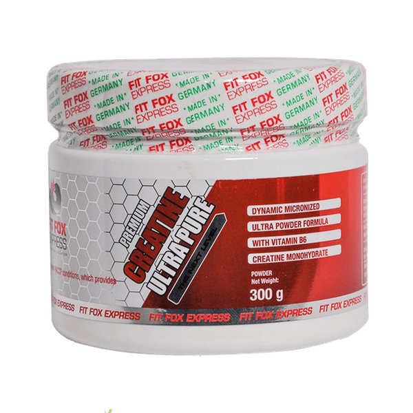  پودر کراتین مونوهیدرات خالص فیت فاکس 300 گرم