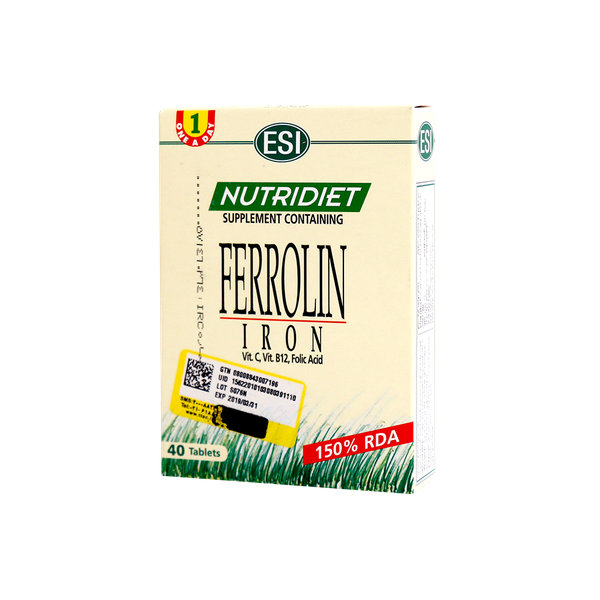  قرص نوتری دایت فرولین آیرون اسی ۴۰ عددی