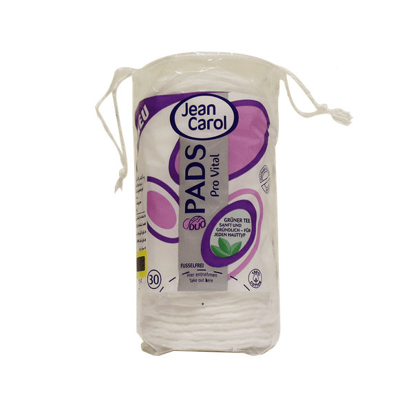  پد آرایش پاک کن جین کارول حاوی اسانس چای سبز ۳۰ عدد