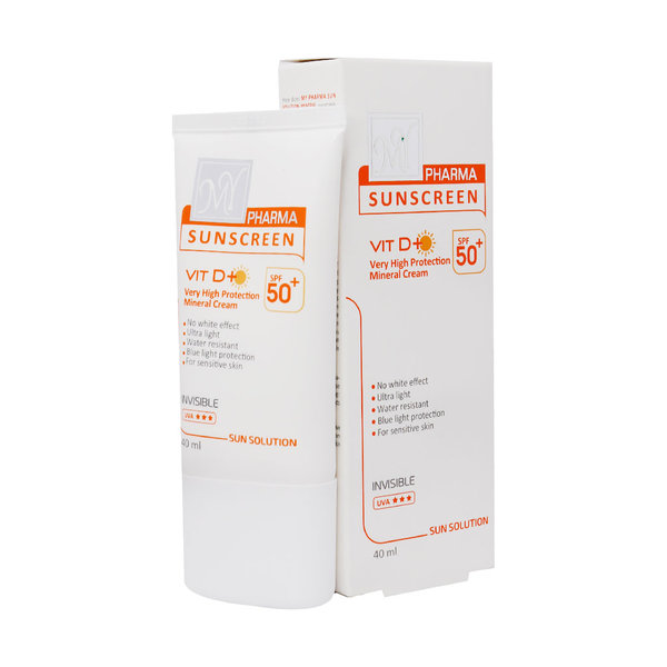  کرم ضد آفتاب مینرال SPF50 مای فارما مناسب پوست حساس و کودکان 40 میلی لیتر