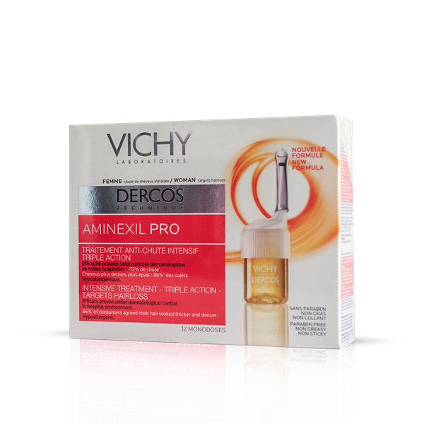  محلول ضد ریزش آمینکسیل پرو ویشی مخصوص بانوان ۶ میلی لیتر