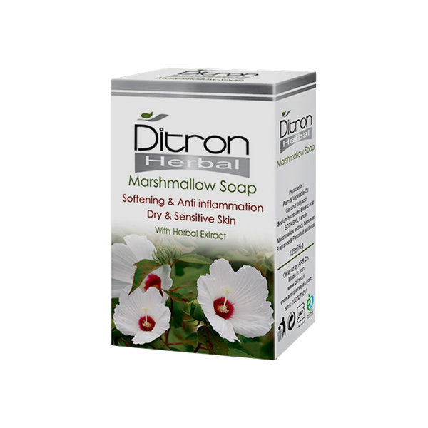  صابون گل ختمی دیترون مناسب پوست های خشک و حساس ۱۲۵ گرم