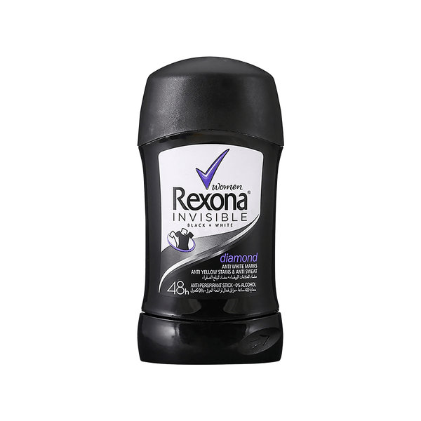  استیک ضد تعریق زنانه رکسونا مدل اینویزیبل بلک اند وایت دایموند ۴۰ گرم
