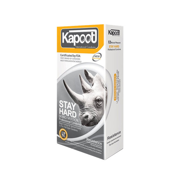  کاندوم تاخیری کاپوت مدل Stay Hard بسته 12 عدد