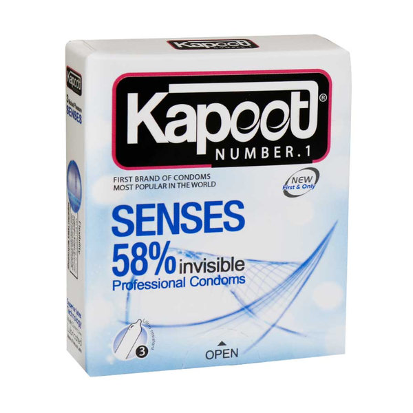  کاندوم نازک کاپوت مدل Senses 58%