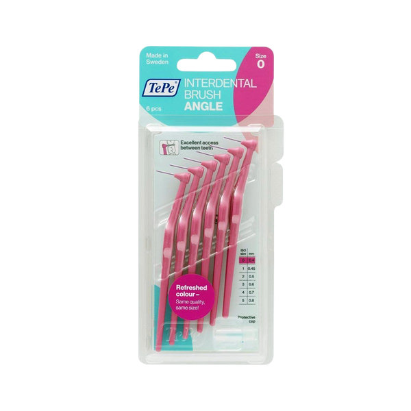  مسواک بین دندانی دسته دار سایز ۰ تپه ۶ عددی