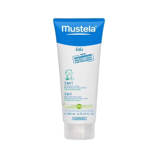  شامپو ۲ در ۱ سر و بدن نوزادان موستلا ۲۰۰ میلی لیتر