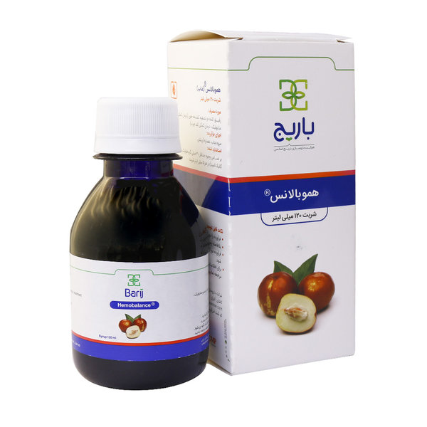  شربت هموبالانس عناب باریج اسانس ۱۲۰ میلی‎ لیتر