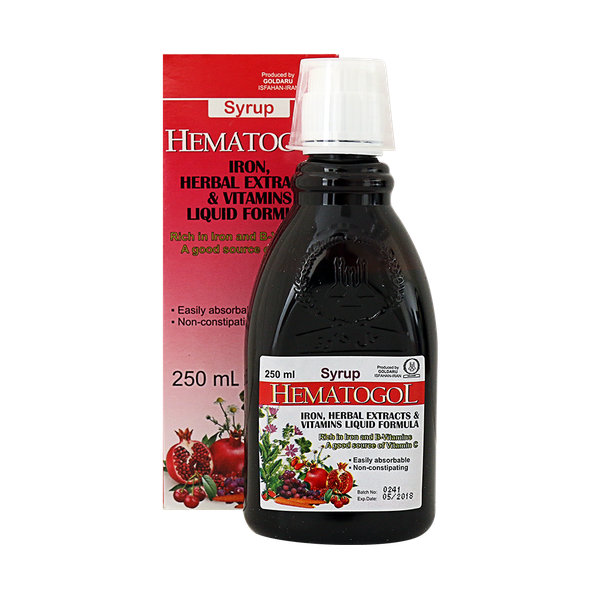  شربت هماتوگل گل دارو ۲۵۰ میلی لیتر