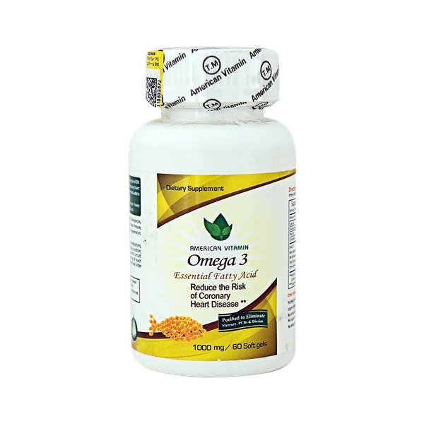  کپسول نرم امگا 3 آمریکن ویتامین 60 عدد