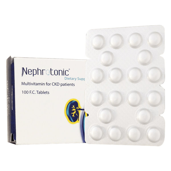  قرص مولتی ویتامین نفروتونیک زهراوی مخصوص بیماران کلیوی ۱۰۰ عدد