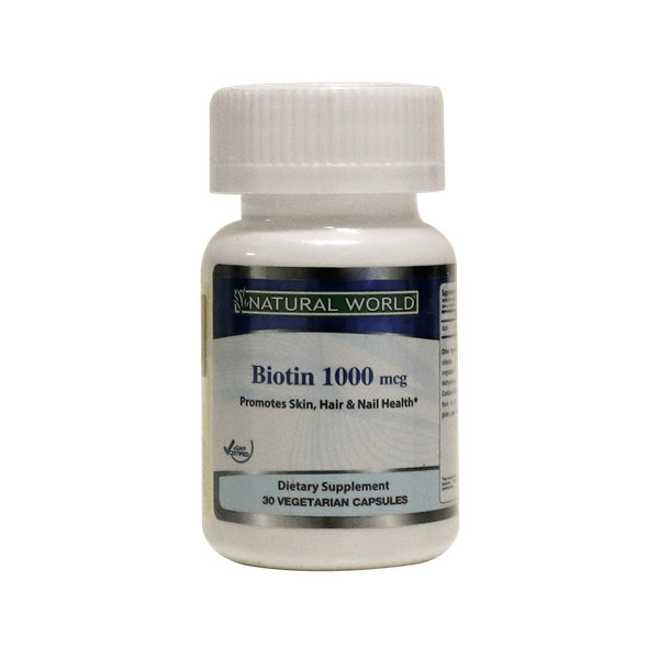  کپسول بیوتین ۱۰۰۰ میکروگرم نچرال ورلد ۳۰ عدد