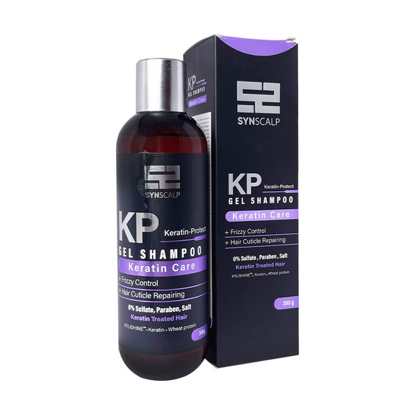  ژل شامپو فاقد سولفات موهای کراتینه KP ساین اسکین 300 گرم