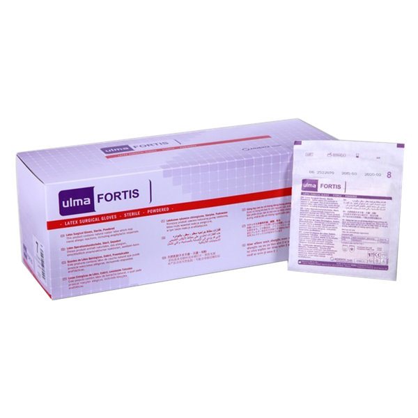  دستکش جراحی کم پودر اولما فورتیس