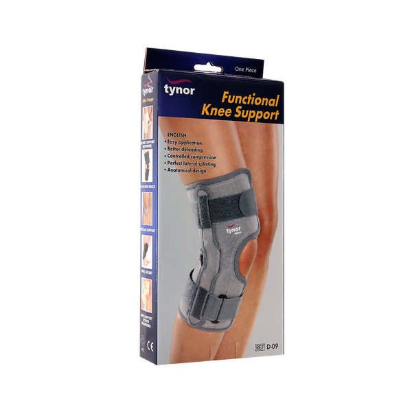  زانو بند قابل تنظیم آتل دار با ساپورت بالا تینور کد D-09