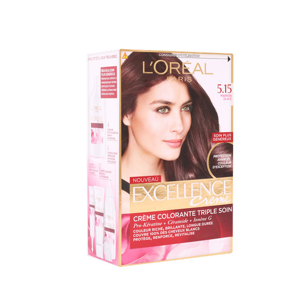  کیت رنگ مو لورآل شماره ۵٫۱۵ سری اکسلنس