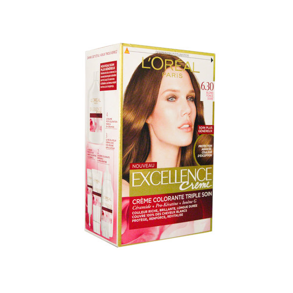  کیت رنگ مو لورآل شماره ۶٫۳۰ مدل اکسلنس