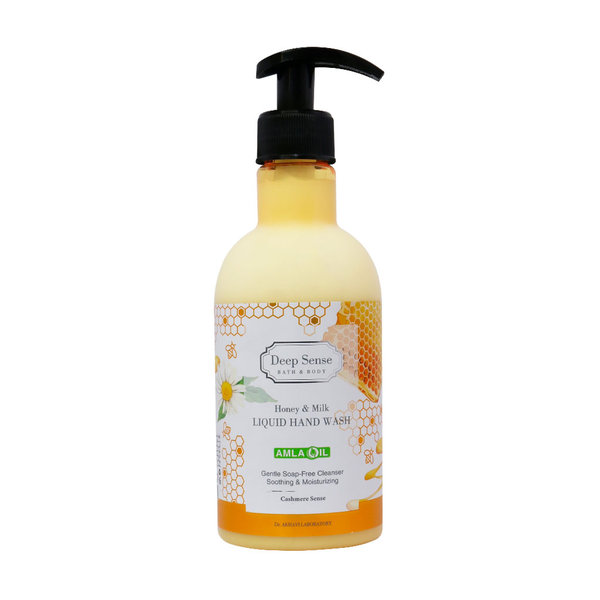  مایع دستشویی کرمی شیر و عسل دیپ سنس 400 میلی لیتر