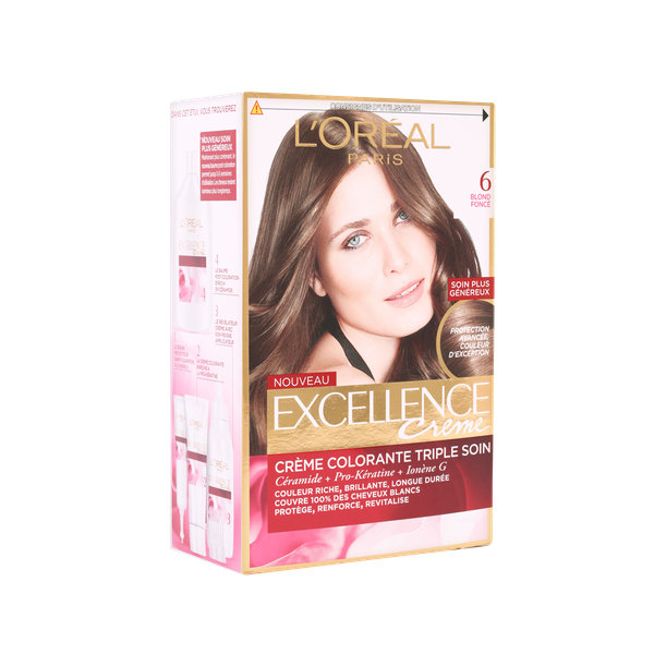  کیت رنگ مو لورآل شماره ۶ سری اکسلنس