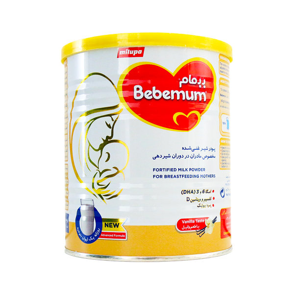  غذای کمکی ب ب مام میلوپا مناسب مادران شیرده با طعم وانیل ۴۰۰ گرم