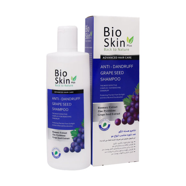  شامپو ضد شوره هسته انگور بایو اسکین 200 میلی لیتر