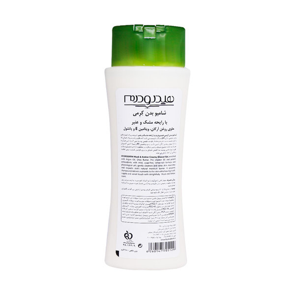  شامپو بدن کرمی هیدرودرم با رایحه مشک و عنبر