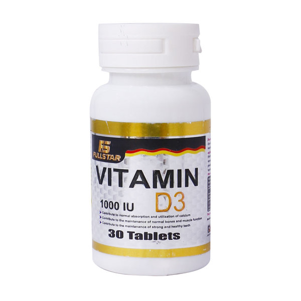  قرص ویتامین D3 1000 واحد فول استار 30 عدد