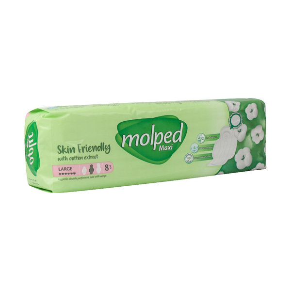  نوار بهداشتی ضخیم خشک و راحت مولپد سایز بزرگ 8 عدد