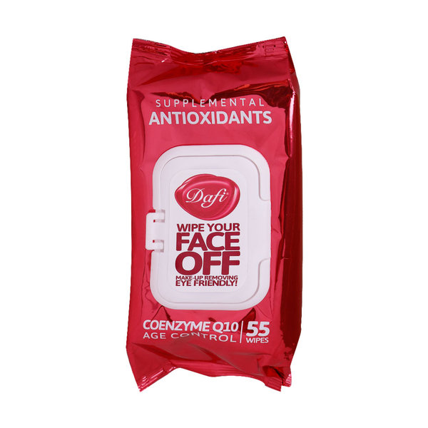  دستمال مرطوب پاک کننده آرایش آنتی اکسیدان دافی 55 عدد