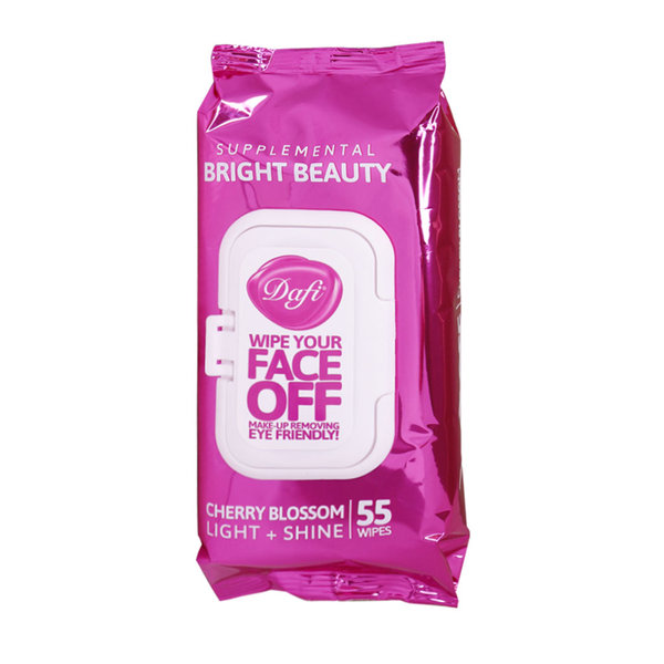 دستمال مرطوب پاک کننده آرایش حاوی عصاره شکوفه گیلاس ژاپنی دافی 55 عدد