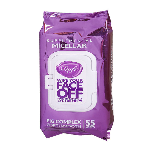  دستمال مرطوب پاک کننده آرایش میسلار دافی 55 عدد