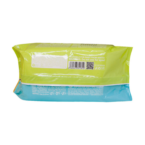  دستمال مرطوب کودک دافی حاوی عصاره کالاندولا 100 عدد