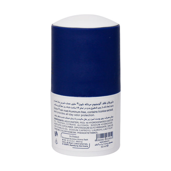  دئورولان فاقد آلومینیوم مردانه شون مدل Oak Road حجم 50 میلی لیتر