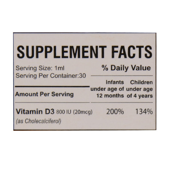  قطره خوراکی پدیاول د 800 واحد ای ام اس 30 میلی لیتر