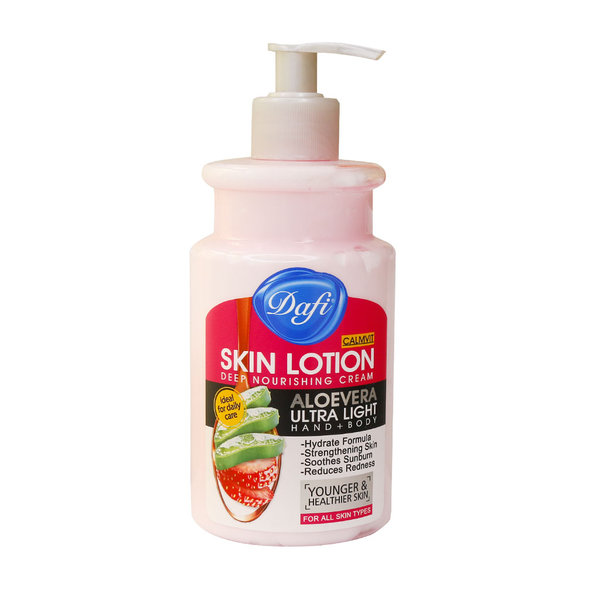 لوسیون مرطوب کننده بدن آلوئه ورا دافی مناسب انواع پوست 470 میلی لیتر