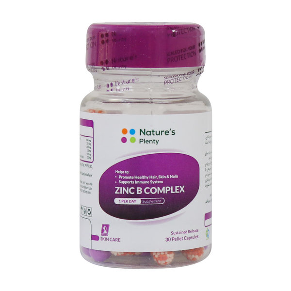  کپسول زینک ب کمپلکس نیچرز پلنتی 30 عدد