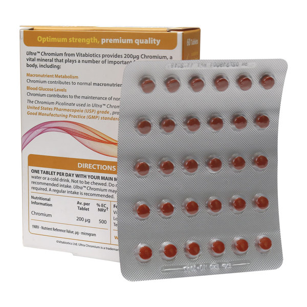  قرص اولترا کروم 200 میکروگرم ویتابیوتیکس 60 عدد