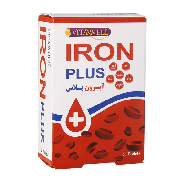  قرص آیرون پلاس ویتاول 30 عدد