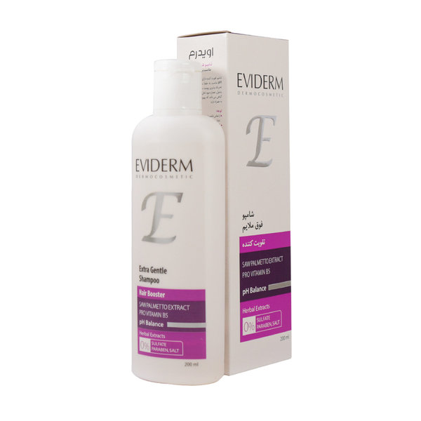  شامپو فاقد سولفات تقویت کننده مو اویدرم 200 میلی لیتر