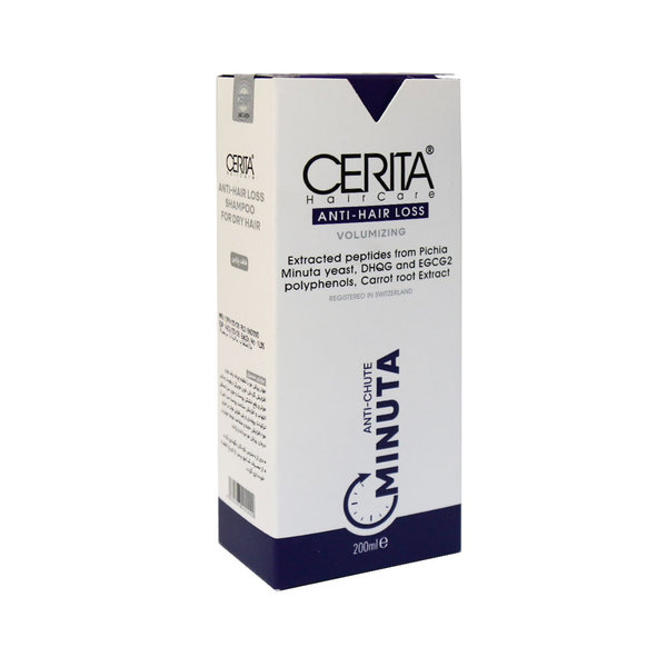  شامپو ضد ریزش مینوتا سریتا مناسب موهای خشک 200 میلی لیتر