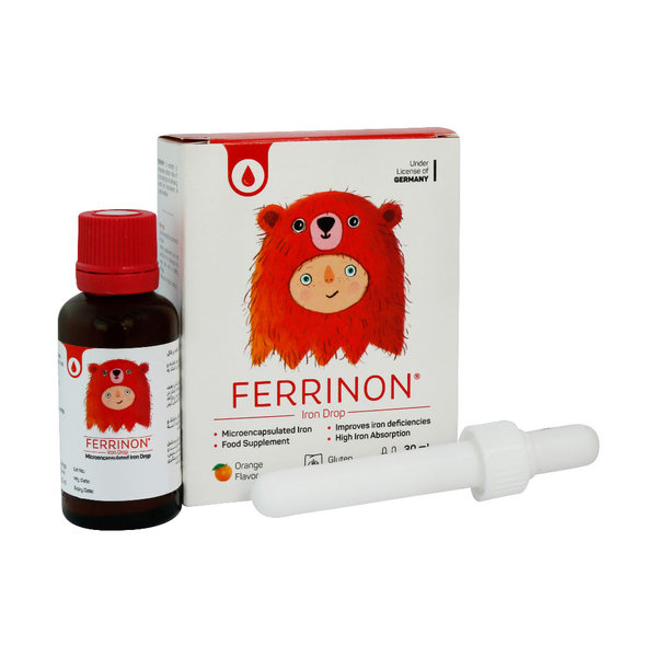  قطره آهن فری نون دلنوا فارما با طعم پرتقال 30 میلی لیتر