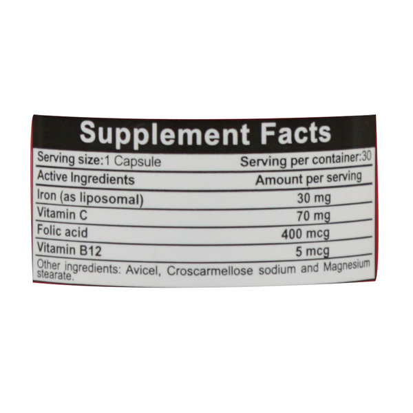  کپسول لیپوزوفر فورت بنیان سلامت کسری 30 عدد