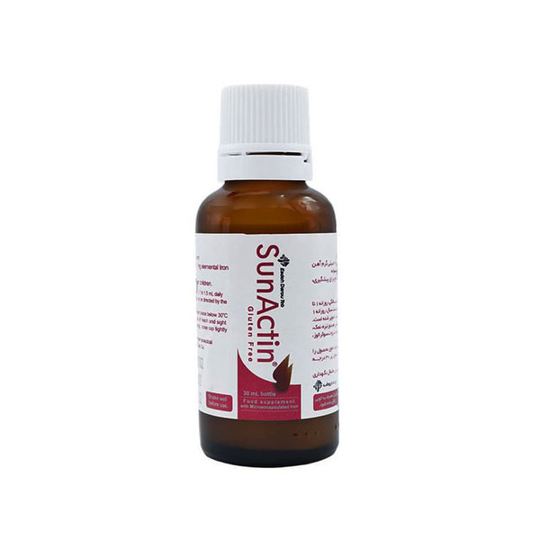  قطره آهن سان اکتین ایده داروطب فاقد گلوتن 30 میلی لیتر