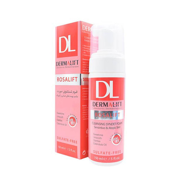  فوم شستشوی صورت رزالیفت درمالیفت مناسب پوست های حساس و آتوپیک 150 میلی لیتر
