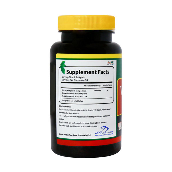  سافت ژل امگا 3 وانا مکس نورم لایف 1000 میلی گرم 60 عدد