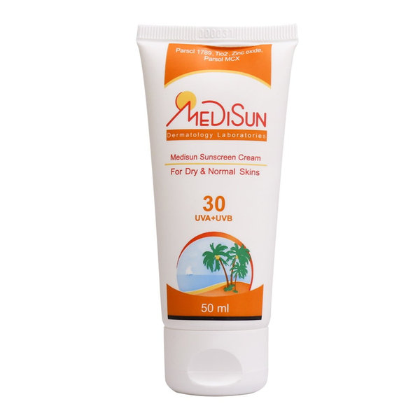  کرم ضد آفتاب SPF30 مدیسان پوست خشک و معمولی 50 میلی لیتر